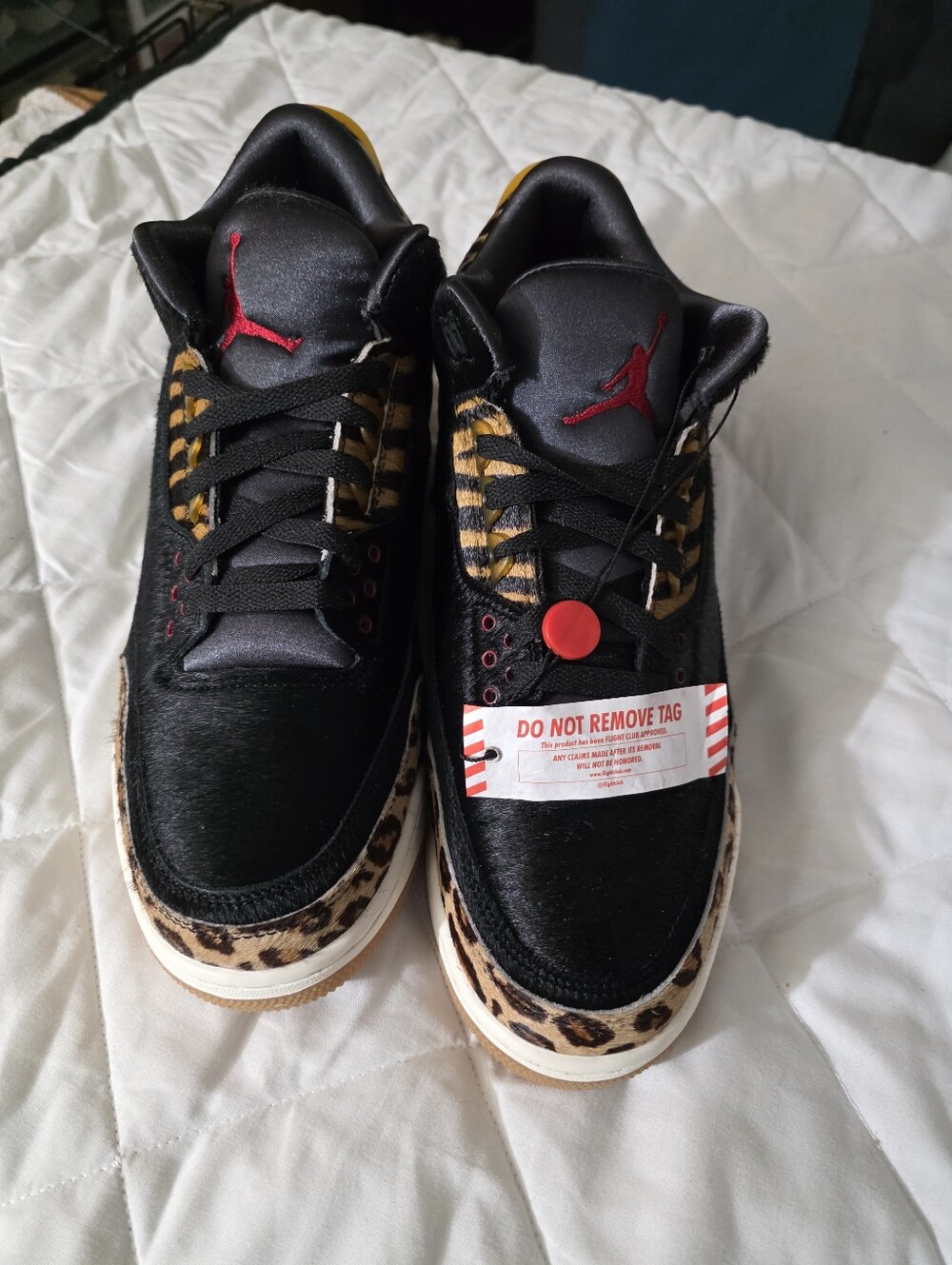 Air Jordan 3 Retro "Animal Instinct", Size 10.5 Style Black & Leopard Print New